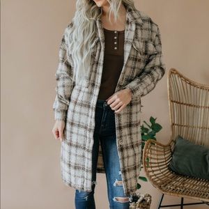 Peach love long coat